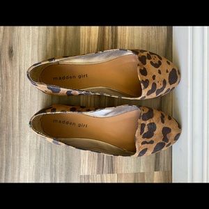Madden Girl leopard flats